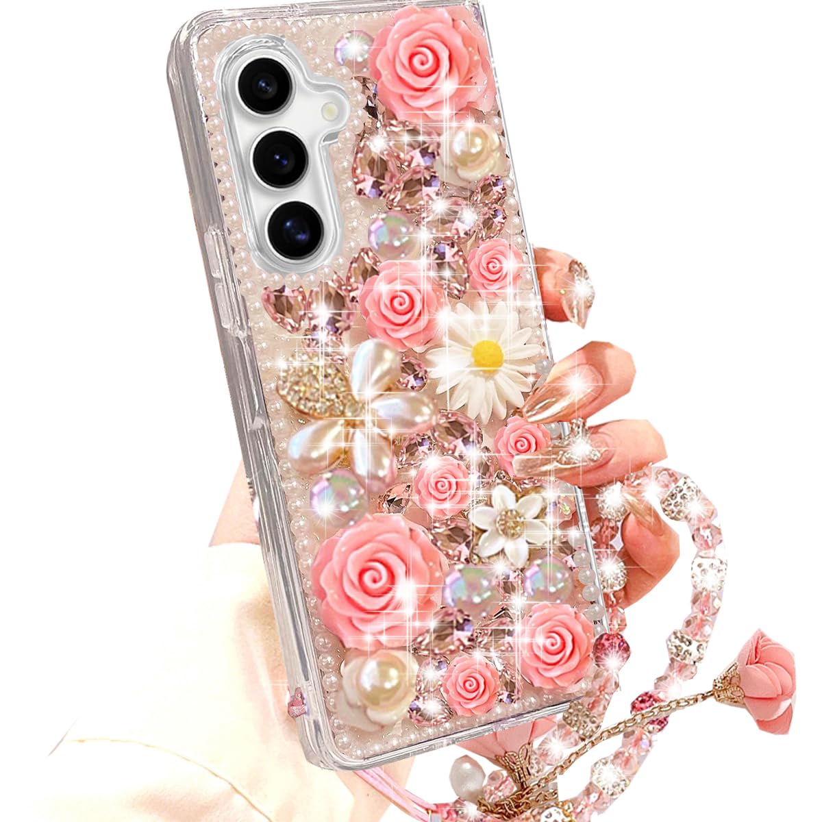 Amazon.com: Changjia for Samsung Galaxy Z Fold 7 Glitter Bling
